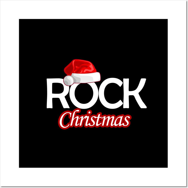 Rock Christmas - christmas with rock and roll Wall Art by Adson Music Store